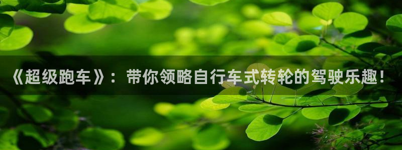 米兰体育官网下载招商电话：《超级跑车》：带你领略自行车式转轮